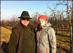З магістром Станіславом Зентком у яблуневому саду