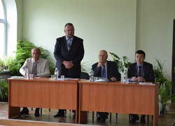 Конференцію відкриває перший проректор Уманського НУС Іван Мостов'як