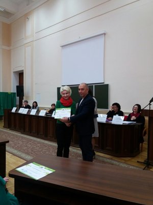 Нагорода у ІІ етапі Всеукраїнської студентської олімпіади з напряму «Готельно-ресторанна справа»