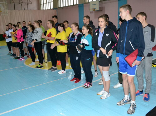 Змагання з настільного тенісу XV Універсіади Черкаської області серед вищих навчальних закладів Черкаської області типу: університети, інститути