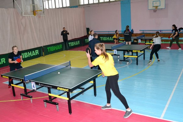 Змагання з настільного тенісу XV Універсіади Черкаської області серед вищих навчальних закладів Черкаської області типу: університети, інститути
