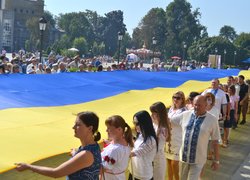 Делегація колективу Уманського НУС взяла участь у заходах до Дня Державного Прапора України