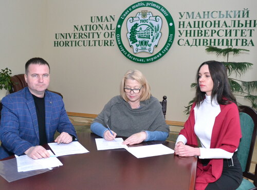 Uman National University of Horticulture signed an agreement on dual education with Nibulon LLC