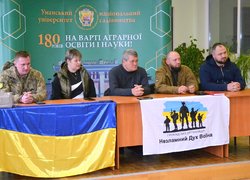 Напередодні Дня українського добровольця в Уманському НУС відбулась зустріч із захисниками 