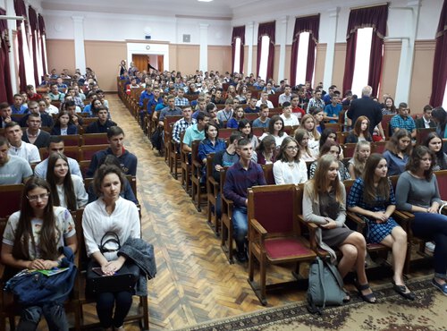 Перший день навчання  в Уманському НУС розпочато з лекції  «Пізнай Україну – Європейську державу»