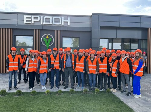 Студенти факультету менеджменту відвідали агровиробництво групи компаній «Ерідон»