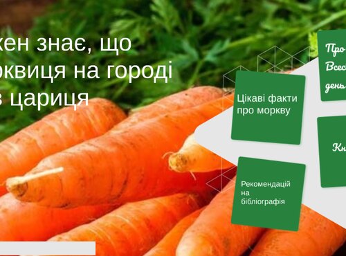 Інтерактивний плакат з нагоди Всесвітнього дня моркви 