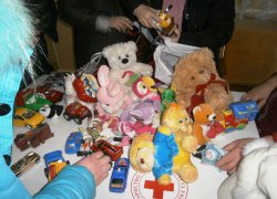 Gifts on the occasion of St. Nicholas Day from Uman Red Cross