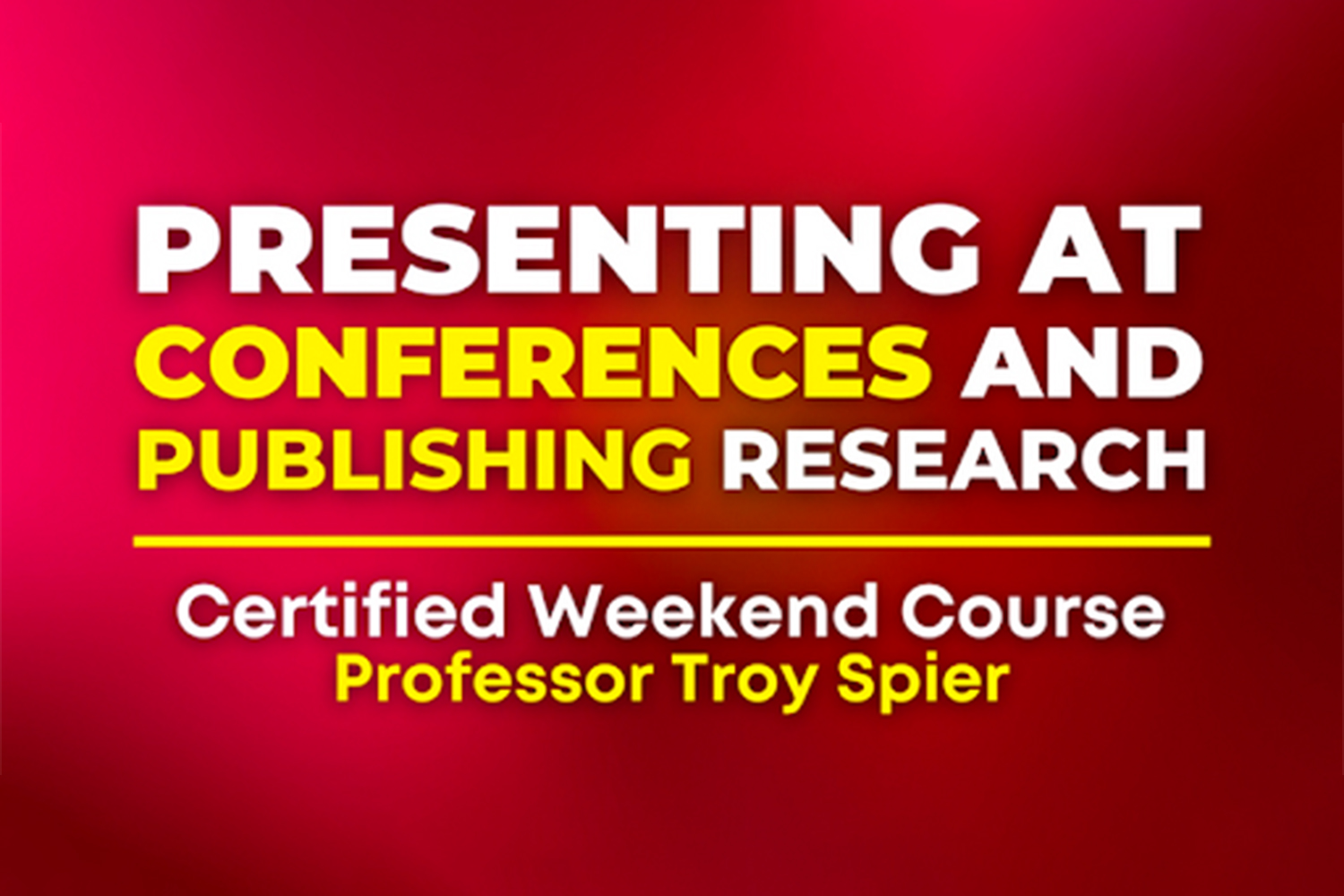 Запрошення на курс Presenting at Conferences and Publishing Research з науковцем з США